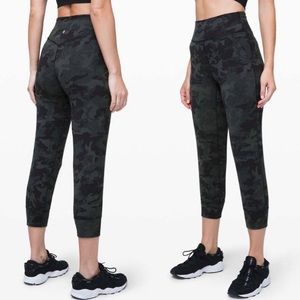 Lululemon green camo align jogger crop